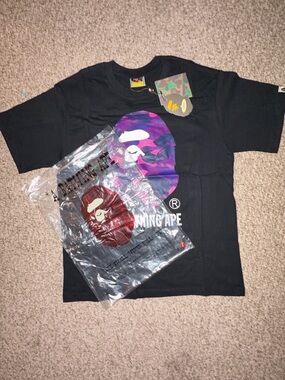 Purple and Black Bape T-shirt